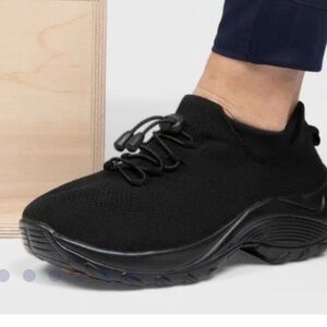 Ortho stretch Cushion Black Slip-On Sneakers